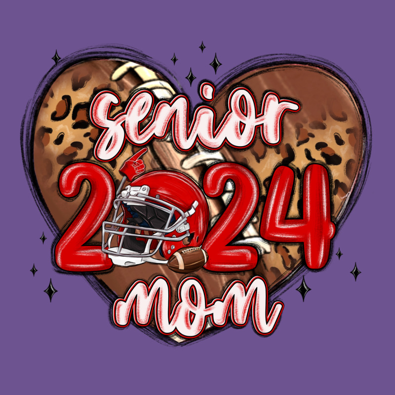Senior 2024 Mom Football Vintage Tee by MaliasSmallBusiness | Teevron
