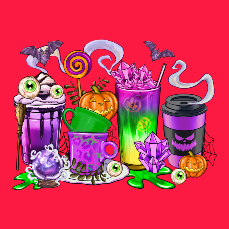 Halloween Coffee Cups Zipper Hoodie by texasbilliewilder | Teevron