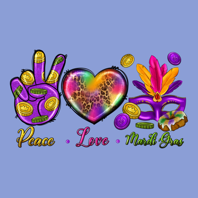Peace Love Mardi Gras Long Sleeve Tee by BundleAndBundleShop | Teevron
