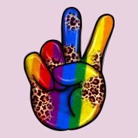 Pride Leopard Peace Hand Ladies Tee | Teevron