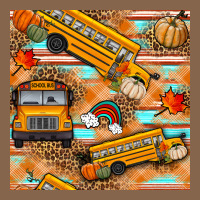 Fall School Bus Seamless Pattern Premium Tee | Teevron