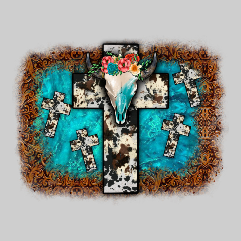 Bull Skull Cross Backgraund Premium Tee by JahusDesignShop | Teevron
