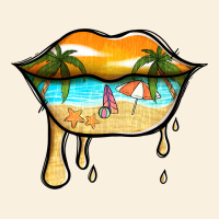 Beach Lips Vintage Hoodie | Teevron