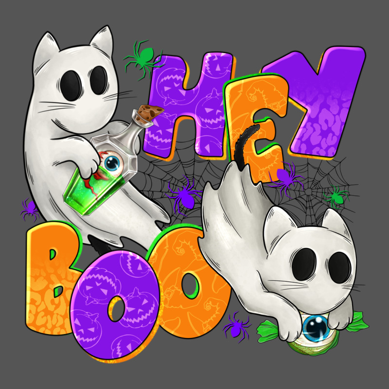 Hey Boo With Ghost Cats Zipper Hoodie by texasbilliewilder | Teevron