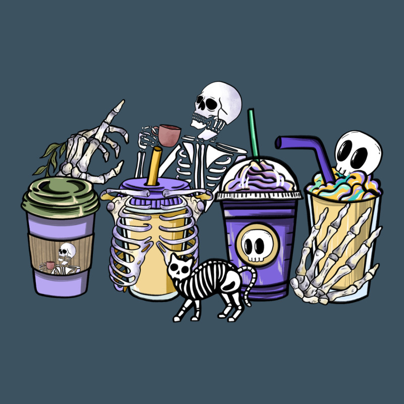 Skeleton Coffee Cups Urban Heavy Tee by NancyCooperArtShop | Teevron