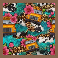 Western School Bus Seamless Pattern Premium Tee | Teevron