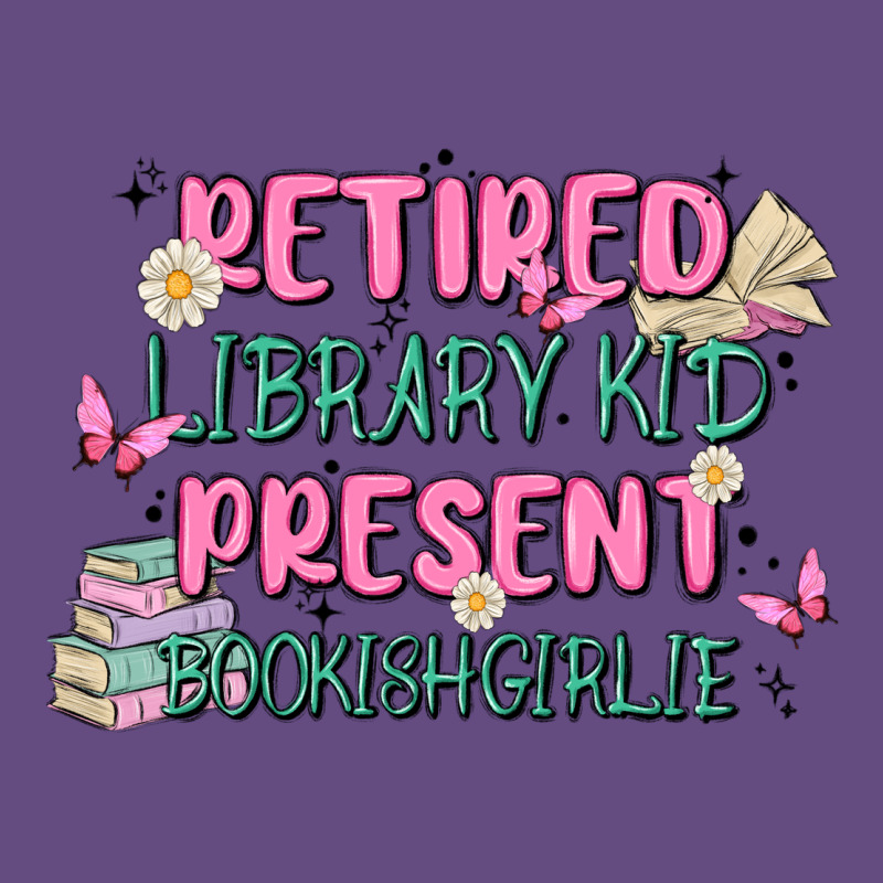 Retired Library Kid Present Bookish Girlie Vintage Hoodie by MaliasSmallBusiness | Teevron