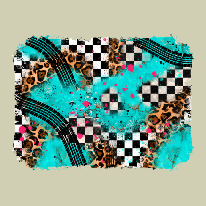 Race Day Turquoise Background Heavy Core Tee by AdoDesignShop | Teevron