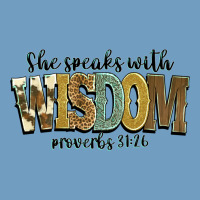 She Speaks With Wisdom Proverbs 31 26 Urban Heavy Tee | Teevron