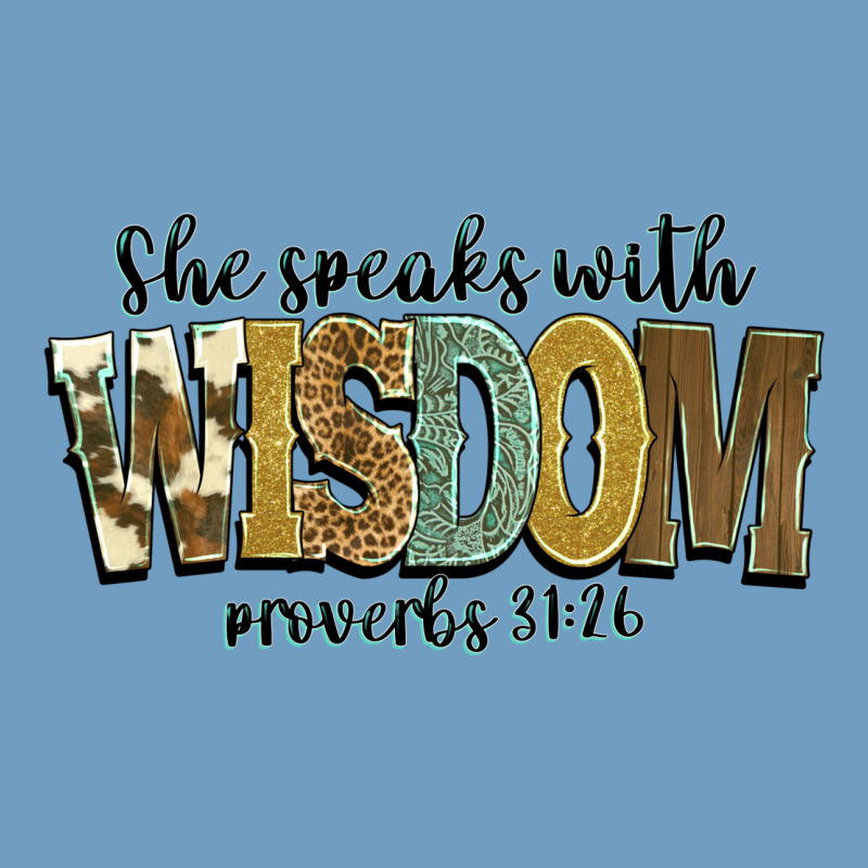 She Speaks With Wisdom Proverbs 31 26 Urban Heavy Tee by NancyCooperArtShop | Teevron