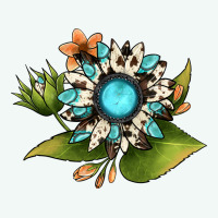 Gemstone Sunflower Premium Hoodie | Teevron