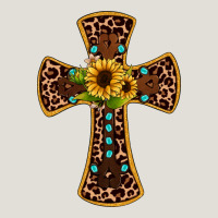 Leopard Gemstone Sunflower Cross Heavy Core Tee | Teevron