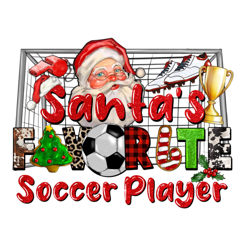 Santas Favorite Soccer Player Premium Hoodie by CowGirlArtShop | Teevron