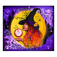 witch with crystal ball tumbler | Teevron