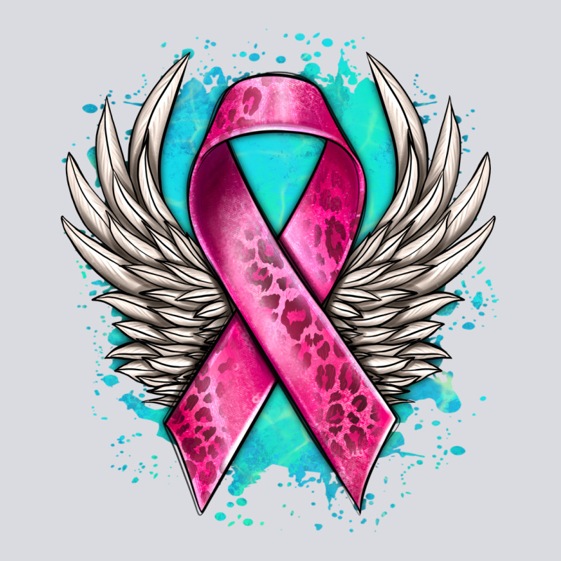 Cancer Ribbon With Angel Wings Zipper Hoodie by NancyCooperArtShop | Teevron