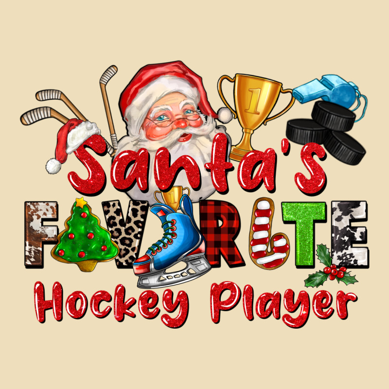 Santas Favorite Hockey Player Premium Hoodie by CowGirlArtShop | Teevron