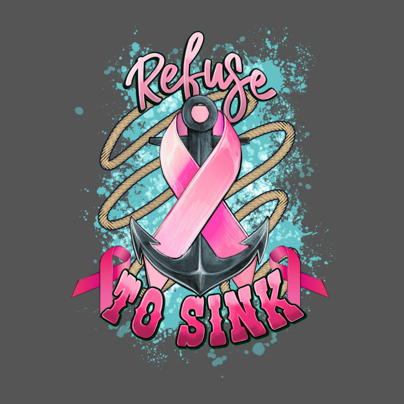 Refuse To Sink Cancer Anchor Zipper Hoodie by NancyCooperArtShop | Teevron