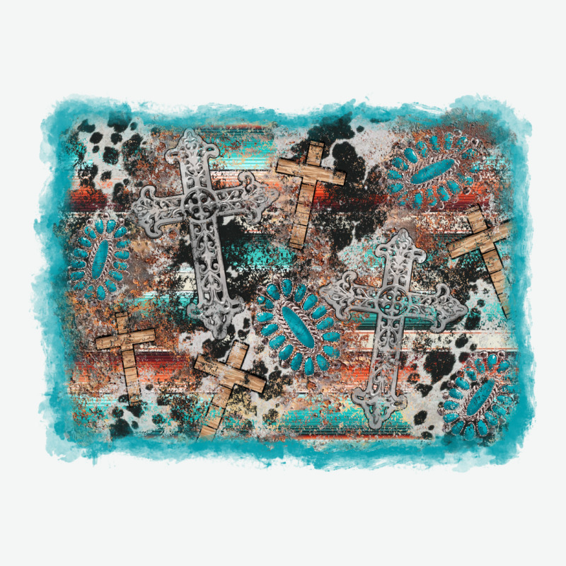 Cross Western Background Urban Heavy Tee by AdoDesignShop | Teevron
