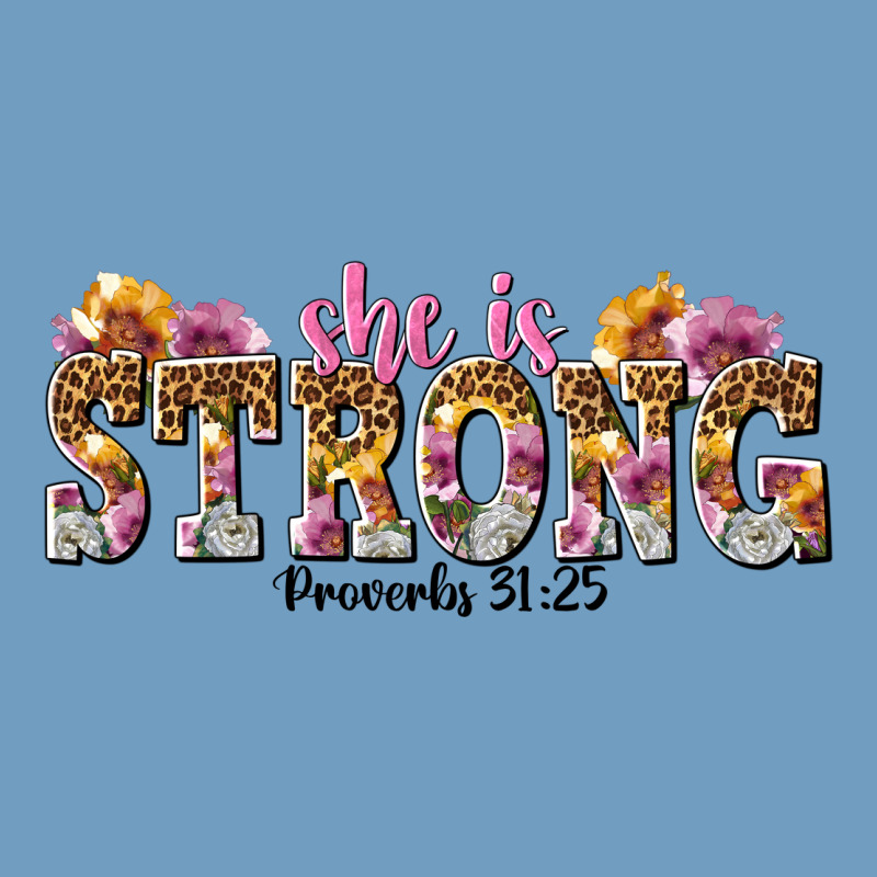 She Is Strong Proverbs 31 25 Urban Heavy Tee by NancyCooperArtShop | Teevron