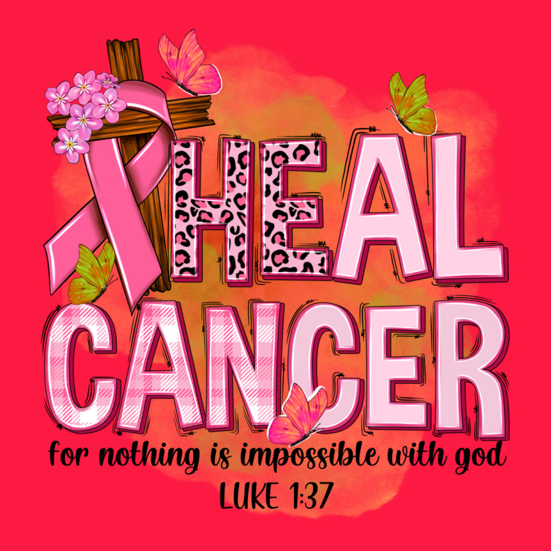 Heal Cancer For Nothing Is Impossible With God Zipper Hoodie by NancyCooperArtShop | Teevron