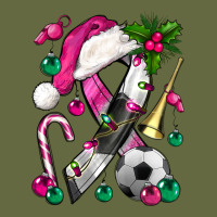 Pink Christmas Breast Cancer Ribbon Soccer Long Sleeve Tee | Teevron