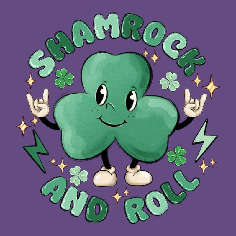 Shamrock And Roll Vintage Hoodie by MaliasSmallBusiness | Teevron