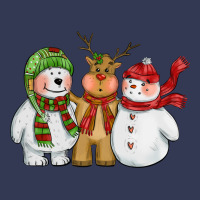 Christmas Polar Bear Reindeer And Snowman Heavyweight Hoodie | Teevron
