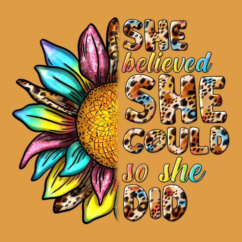 She Believed She Could So She Did Urban Heavy Tee by NancyCooperArtShop | Teevron