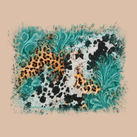 Cowhide Turquoise Leather Background Urban Heavy Tee | Teevron