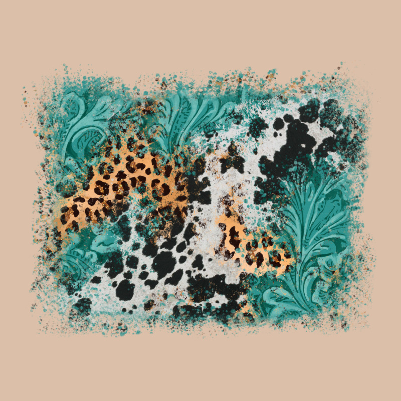 Cowhide Turquoise Leather Background Urban Heavy Tee by AdoDesignShop | Teevron
