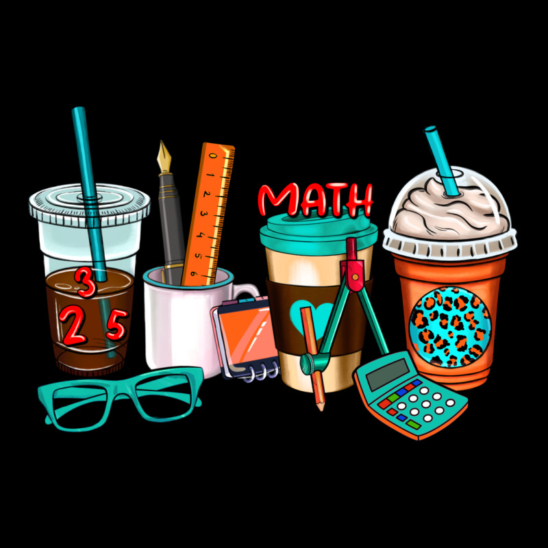 Math Teacher Coffee Cups Heavy Core Tee by AdoDesignShop | Teevron