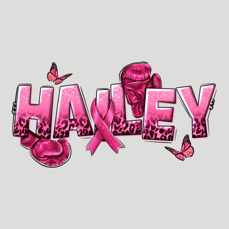 Personalized Pink Cancer Themed Name Zipper Hoodie by NancyCooperArtShop | Teevron
