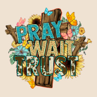 Pray Wait Trust Crosses Christian Urban Heavy Tee | Teevron