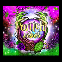 Witch Vibes Crystal Ball Tumbler Heavy Core Tee | Teevron