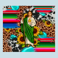 San Judas Leopard Cowhide Gemstone Ladies Tee | Teevron