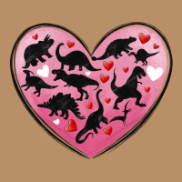 Dinosaur Valentine Heart Vintage Hoodie | Teevron