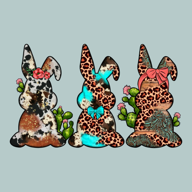 Leopard Cowhide Turquoise Cactus Bunny's Heavy Core Tee by JahusDesignShop | Teevron