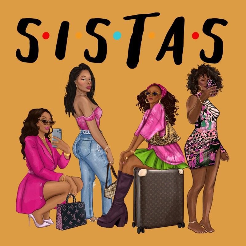 Sista Sisters Afro Black Women Urban Heavy Tee by NancyCooperArtShop | Teevron