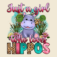 Just A Girl Who Loves Hippos Ladies Tee | Teevron
