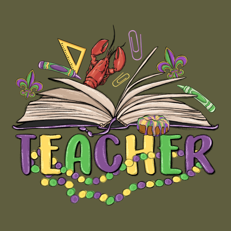 Teacher Mardi Gras Vintage Tee by MaliasSmallBusiness | Teevron