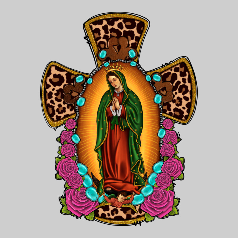 Our Lady Of Guadalupe Cross Premium Tee by JahusDesignShop | Teevron