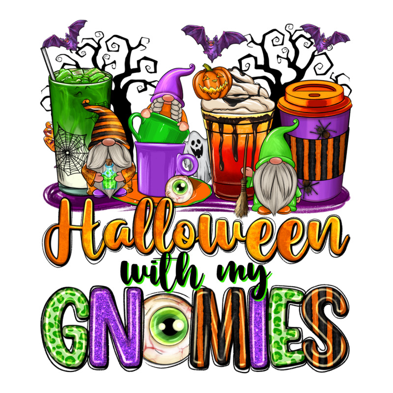 Halloween With My Gnomies Coffee Cups Zipper Hoodie by texasbilliewilder | Teevron