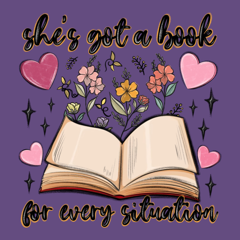She's Got A Book For Every Situation Vintage Hoodie by MaliasSmallBusiness | Teevron