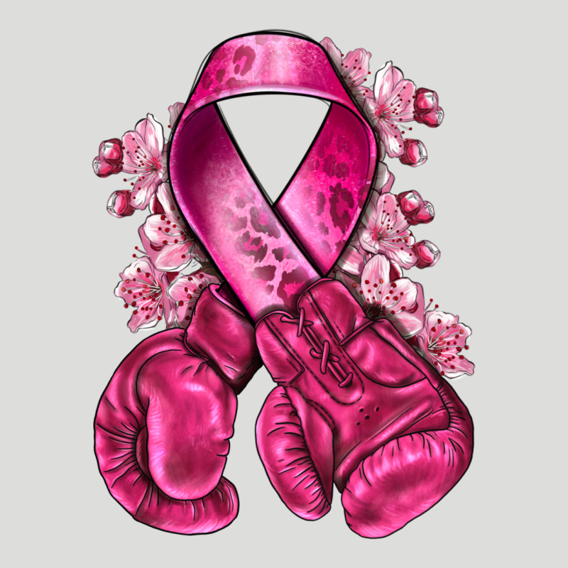 Breast Cancer With Boxing Gloves Zipper Hoodie by NancyCooperArtShop | Teevron