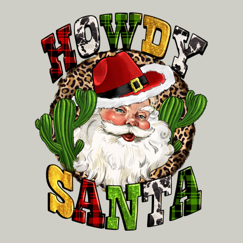 Howdy Santa Western Cactus Christmas Heavyweight Hoodie by CowGirlArtShop | Teevron