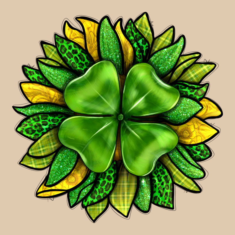 St. Patricks Sunflower With Clover Heavyweight Sweatshirt by BundleAndBundleShop | Teevron