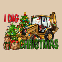I Dig Christmas Backhoe Loader Heavyweight Sweatshirt | Teevron