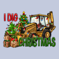 I Dig Christmas Backhoe Loader Long Sleeve Tee | Teevron
