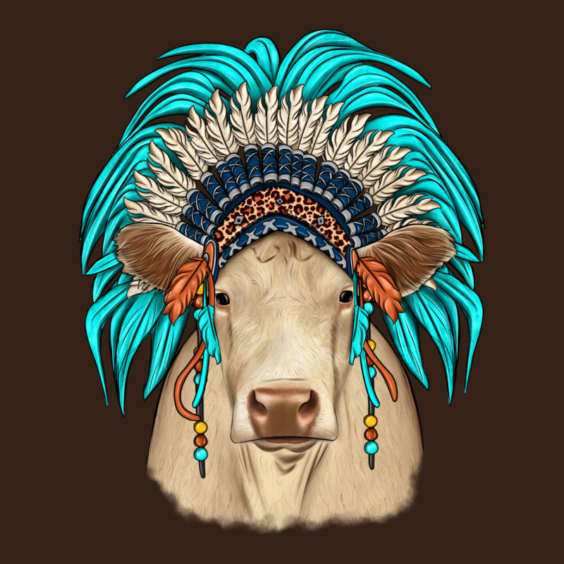 Charolais Indian Headdress Heavy Core Tee by JahusDesignShop | Teevron