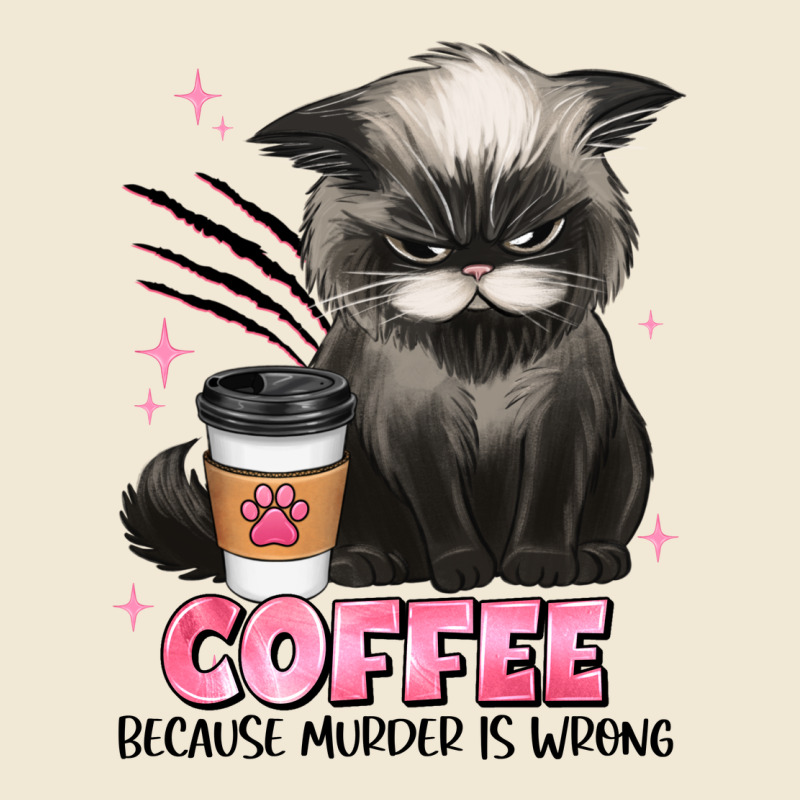 Coffee Because Murder Is Wrong Grumpy Cat Premium Tee by JahusDesignShop | Teevron